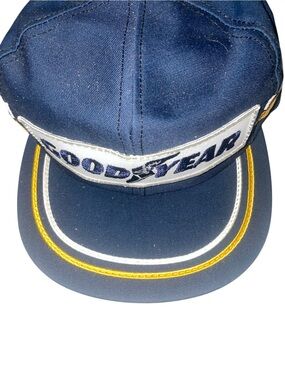 Vintage Goodyear Racing Snapback Hat USA Made Louisville MFG Co Cap